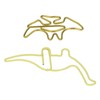 100pcs Shaped Paper Clips Pterosauria Yellow Dinosaur Shape Metal Portable