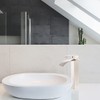 VOTON Vessel Sink Faucet Brushed Nickel Modern Tall Waterfall Bathroom