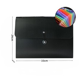 THJOPOKEEL CarpetaOrganizadoradeDocumentos,Folder con 13 Bolsillos Plastico,Recibos,Tamaño A4 Cartas Con Etiquetas Adhesivas Para Clase,Casa,Oficina Y