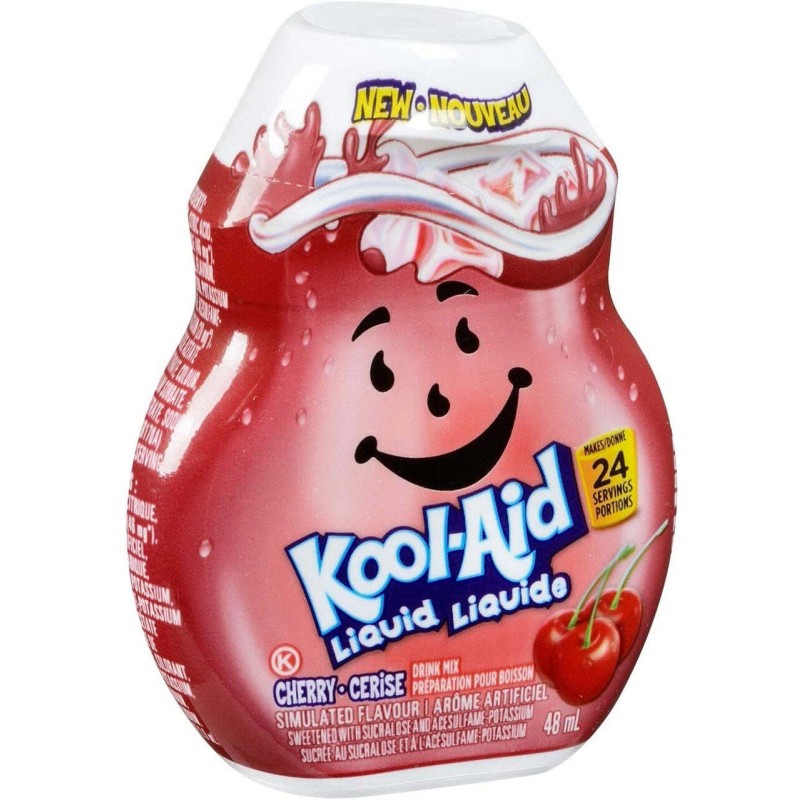 Kraft Heinz Canada ULC Kool-Aid Cherry Liquid Drink Mix, (48mL/1.6