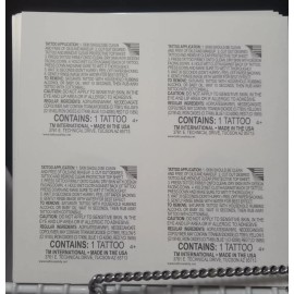 Miller Lite 1 sheet of 4 Miller Lite St. Patrick's Day - Temporary Tattoos - Limited edition