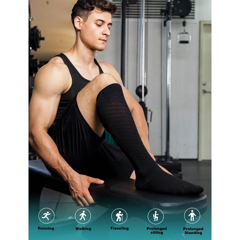 SONORAN 6 Pairs Compression Socks Women & Men 20-30 mmHg