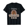 Happy Teaching on Twosday 2-22-22 Leopard Boho Styled T-Shirt