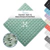 Toniamo Shower Mat 53 x 53 cm Green | Non-Slip