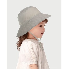 Malaxlx Unisex Baby Sun Hat Toddler Kids Fishing Hat Summer Hat Wide Brim Beach Hat for Girls Boys, beige