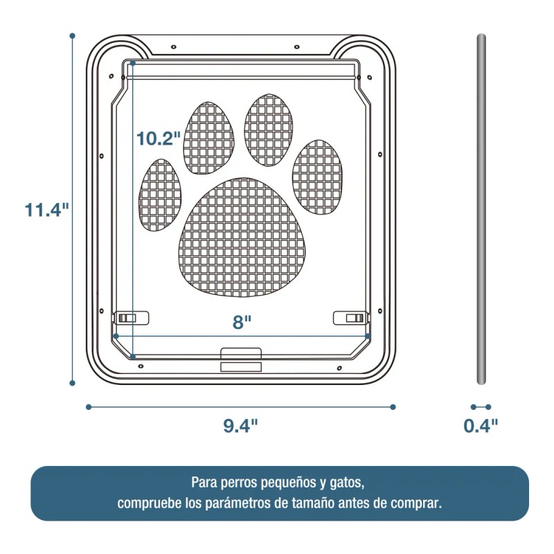 Puerta Para Perros Y Gatos Cierre Automático Magnético