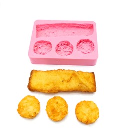 French toast with harsh brown silicone mold Soap Candle Mold for Wax Mold for Resin NS063