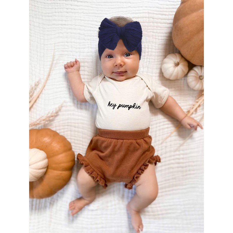 AQOKKA Baby Bows Headbands Nylon Baby Girl Headbands Soft Handmade