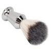 Beard Foam Brush Fine Synthetic Bristles Stainless Steel Fast Dry