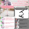 Workout Pedal Puller Resistance Band with Intelligent Counting, Stirrup Puller