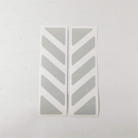 2pcs Reflective STICKERS compatible with GIVI Trekker Outback 37L 48L (White 011)