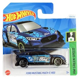 Hot Wheels - Ford Mustang Mach-E 1400 - HW Green Speed 10/10 - HTF20 - Short Card - Treasure Hunt - STR - Mattel 2024-1:64