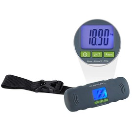 PEARL Hand Scales: Digital Luggage Scales with LCD Display and Tare Function 0 to 40 kg (Hand Scales for Suitcase, Hand Luggage Scale, Travel Bag)