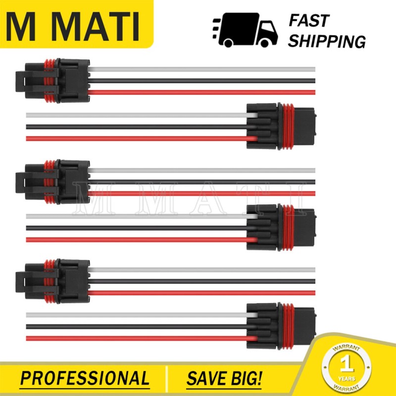M MATI 6 Pulse Bar Power Plug Pigtail Connector For
