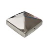Sunload Post Cap Stainless Steel Square Pyramid-Shaped Set of 4