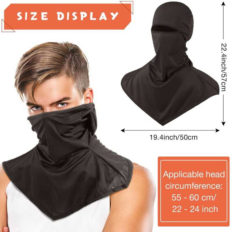 Syhood 6 Pasamontañas de Verano Cubiertas Transpirables de Cuello Protección