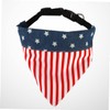 iplusmile Multifunctional Dog Bib Collar Scarf with Flag Pattern Cotton