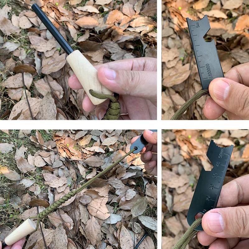 Fire Starter Survival Kit, Larger Ferro Rod with Striker Lanyard