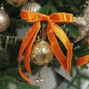 MEEDEE Orange Velvet Ribbon 1 Inch Velvet Wired Ribbon 25