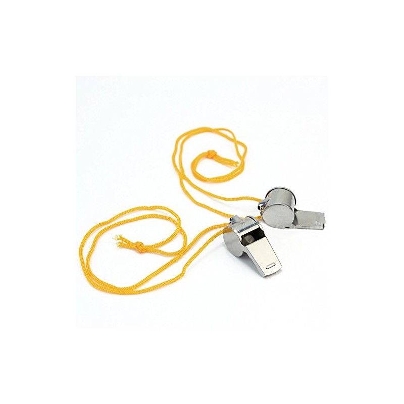 2 x Metal Whistle – Referee Sport Camping Hunting Military