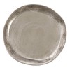 SARO LIFESTYLE Aluminum Organic Charger (Set of 4), 13"x13", Silver
