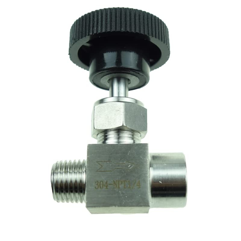 HongBoW Hardware Stainless Steel 304 Instrument Gas Needle Valve 1/4