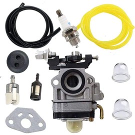 Carburetor Kit for CG260 1E34F BC260 26CC Brush Cutter with Fuel line Filter Spark Plug