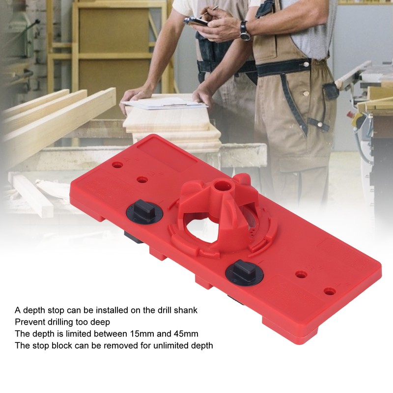 Hinge Hole Saw Jig ABS Concealed Hinge Drilling Guide Locator