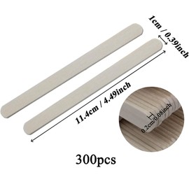 Pack of 300 wooden ice cream sticks, wooden sticks, wooden spatulas, ice sticks made of wood for crafts, craft woods, versatile use for crafts, wooden spatulas, wooden spatulas, DIY crafts