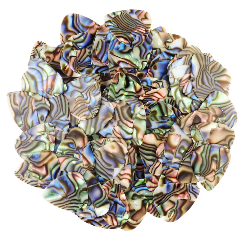 Celluloid Abalone Guitar Or Bass Pick - 0.96 mm Heavy