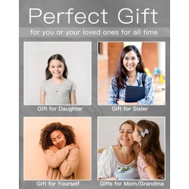 MIDDLUX Cross Necklace for Women, Heart Necklaces for Women, Birthstone Necklace, Sister Birthday Gift Ideas