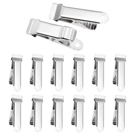 sourcing map 20Pcs Alligator Hair Clips, 40 x 13 Mm(LxW) Silver Metal Curls Crocodile Clamps for Hair, Bow Making, Grips DIY Accessories Hairpins