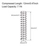 sourcing map Compression Spring 4 mm x 0.4 mm x