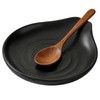 Porcelain Spoon Rest, 6.2" Large Drip Tray for Multiple Utensils,