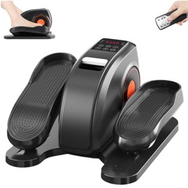 CFEIXIN Under Desk Elliptical Machine, Electric Ellipse Leg Exerciser as Seen on Tv for Seniors, 12 Level Speeds, Seated Pedal Exerciser with Remote Control, Manual & Auto Mode for Home Office