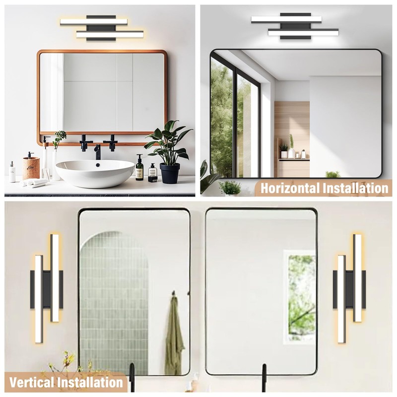 NOVELUX 18 Inch LED Bathroom Vanity Light Bar,5CCT Optional Over
