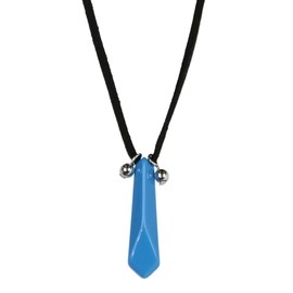 Bioworld Naruto Shippuden First Hokage Tsunade Blue Crystal Charm Necklace for Women Men