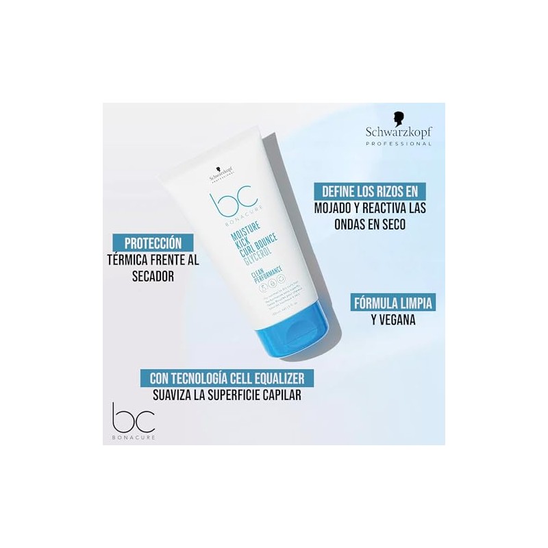 BONACURE Moisture Kick Crema Rizos Elásticos Vegana Sin Aclarado 150