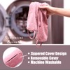 Weighted Door Draft Stopper 36 Inch, Pink Door Draft Noise