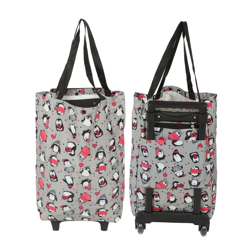Household Portable Foldable Shopping Cart Utility Grocery Cart Large Elderly