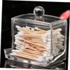 STOBAZA 3pcs Box Cotton Buds Box Acrylic Storage Case for