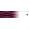 White Water Archery Black Honeycomb Fade with Bright Pink Comb