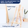ESRICH 2pcs 17 Inch Tabletop Easels, Easel Stand for Painting,Tripod,