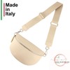 MIRROSI® Women's Bum Bag, Genuine Leather, Made in Italy, Shoulder