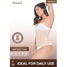 MARIAE FAJAS FU123 Colombianas Post Surgery Tummy Control Waist Cincher for Women Black XS