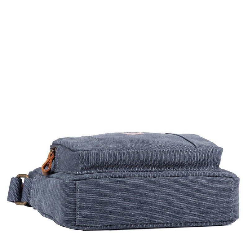 TRP0235 Troop London Classic Canvas Across Body Bag - Charcoal