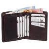 Leather Biker Wallet with Chain Biker Purse 10 cm Various