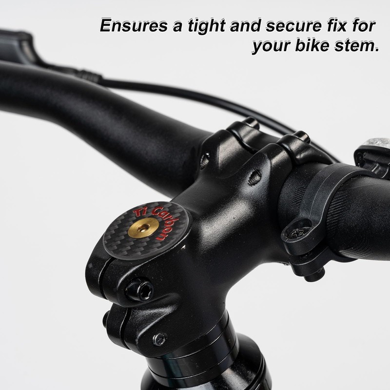 sourcing map 1-1/4 OD Bicycle Headset Stem Top Cap Carbon