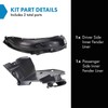 TRQ TRQ Inner Fender Liner Set Compatible with 1998-2001 Subaru