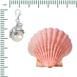 Quiges Silver Plated Animals Charm Pendant with Lobster Clasp for Bracelets, Silver Plated, 55